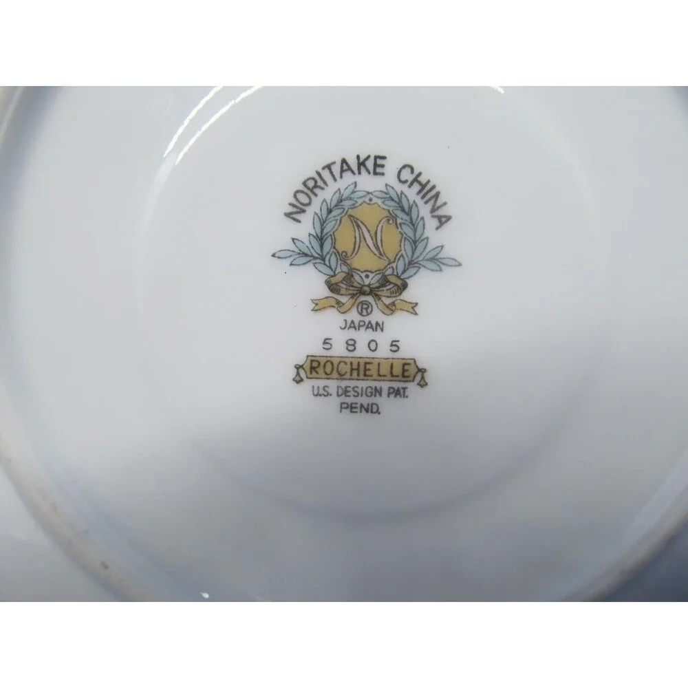 Noritake Rochelle 5805 Set Of 1 Cup And 4 Saucers Vintage 50's Pattern VGC